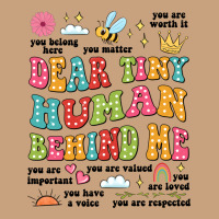 Customized Teacher Dear Tiny Human Behind Me Back Vintage Tee | Teevron