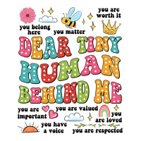 customized teacher dear tiny human behind me back | Teevron
