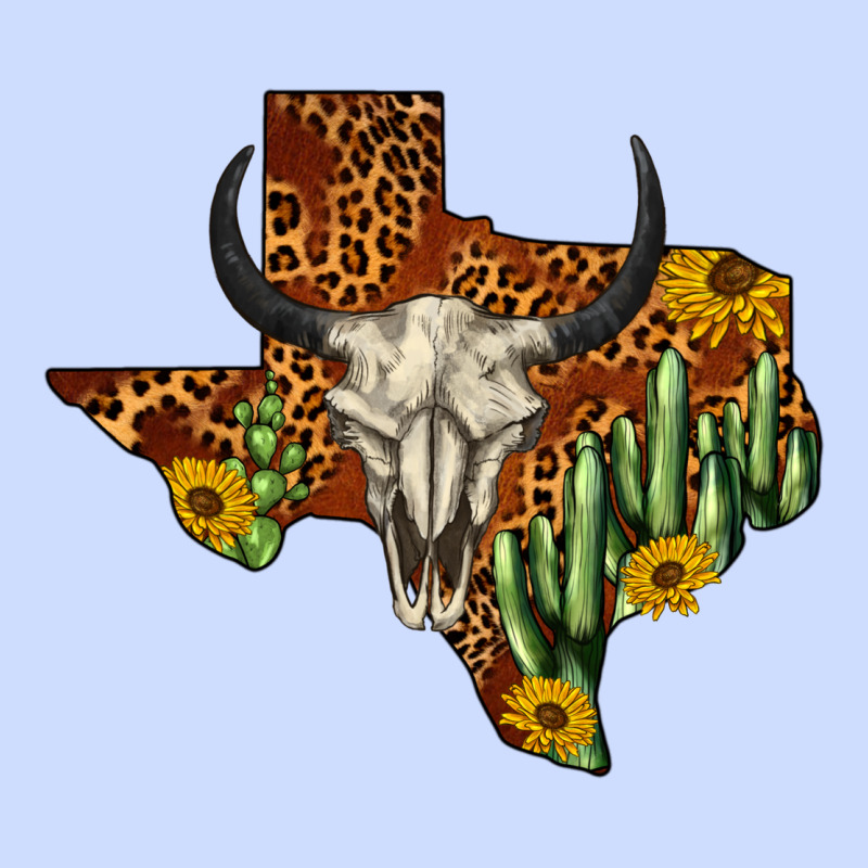 Bull Skull Texas Map Western Urban Heavy Tee by BarkalooDesign | Teevron