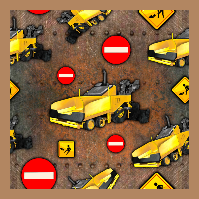Asphalt Paver Seamless Pattern Long Sleeve Tee by BundleAndBundleShop | Teevron