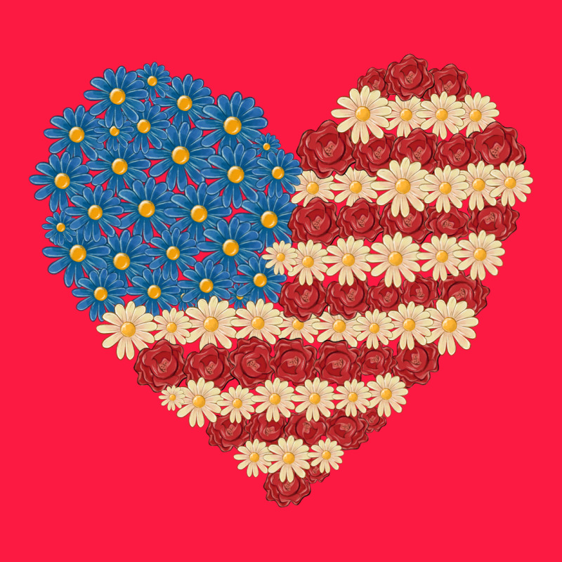 American Heart Flag Zipper Hoodie by MaliasSmallBusiness | Teevron