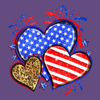 American Flag Leopard Hearts Vintage Hoodie | Teevron