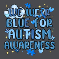 We Wear Blue For Autism Awareness Zipper Hoodie | Teevron
