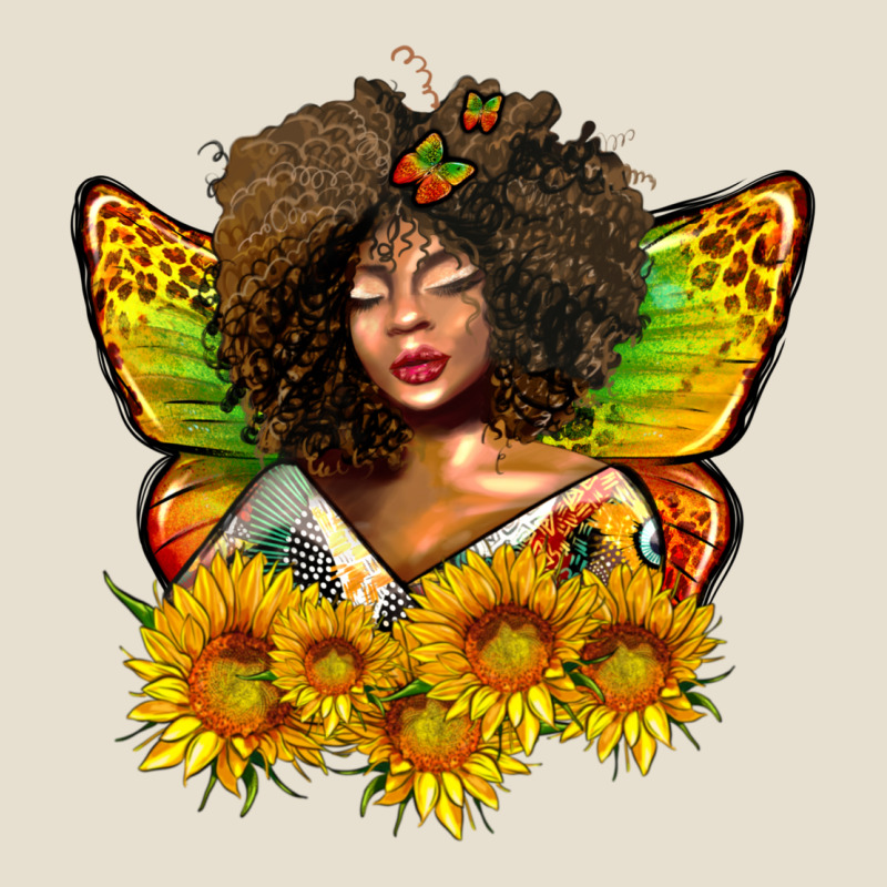 Butterfly Afro Woman Juneteenth Urban Heavy Tee by AdoDesignShop | Teevron