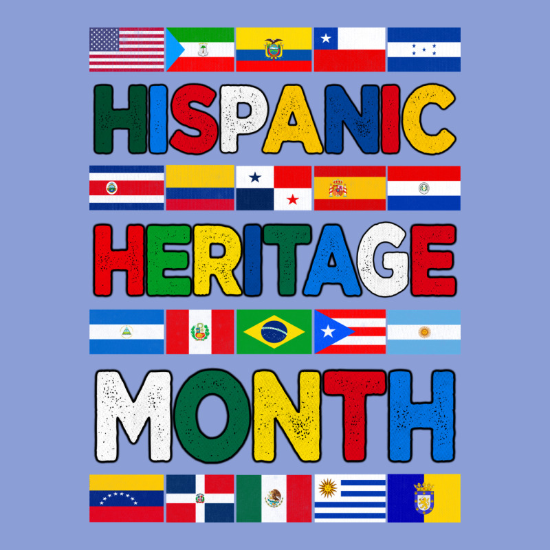 Hispanic Haritage Month Flags Long Sleeve Tee by BundleAndBundleShop | Teevron