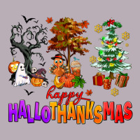 Happy Hallothanksmas Trees Vintage Tee | Teevron