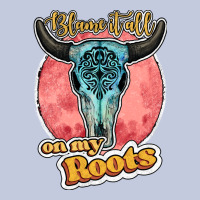 Blame It All On My Roots Bull Skull Black Long Sleeve Tee | Teevron