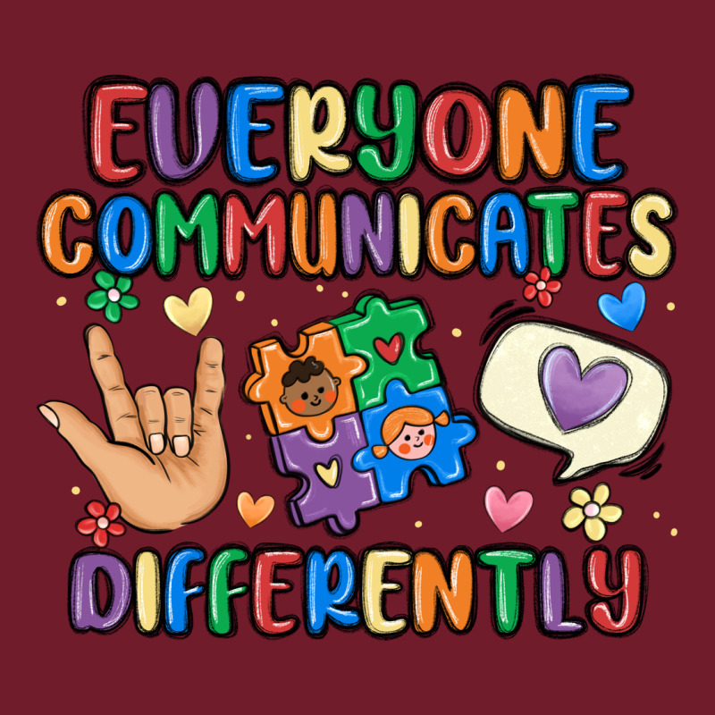 Everyone Communicates Differently Zipper Hoodie by MaliasSmallBusiness | Teevron
