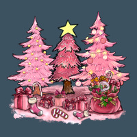Pink Christmas Trees With Gift Box Bbs Urban Heavy Tee | Teevron