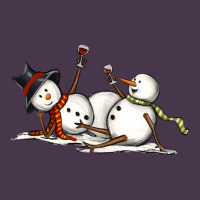 Snowman With Wine Heavyweight Hoodie | Teevron