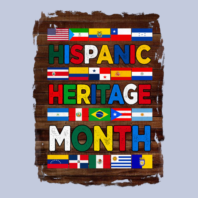 Hispanic Haritage Month Flags With Background Long Sleeve Tee by BundleAndBundleShop | Teevron