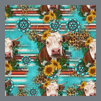 Charolais Cow Seamless Pattern Heavyweight Sweatshirt | Teevron