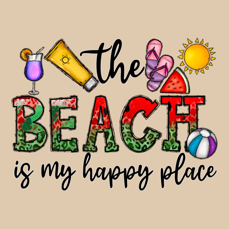 The Beach Is My Happy Place Heavyweight Sweatshirt by CowhideDigitalArt | Teevron
