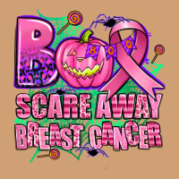 Halloween Boo With Cancer Ribbon Breast Cancer Sca Vintage Tee | Teevron