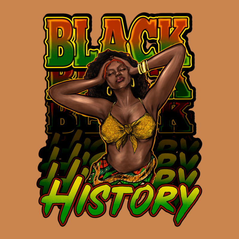 Black History Afro Woman Heavyweight Hoodie by NancyCooperArtShop | Teevron