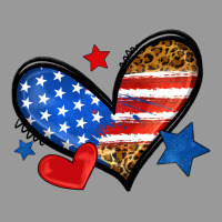 American Flag Heart Leopard Vintage Hoodie | Teevron