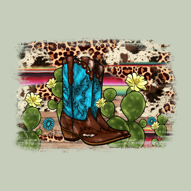 Cactus Boot Background Long Sleeve Tee by AdoDesignShop | Teevron