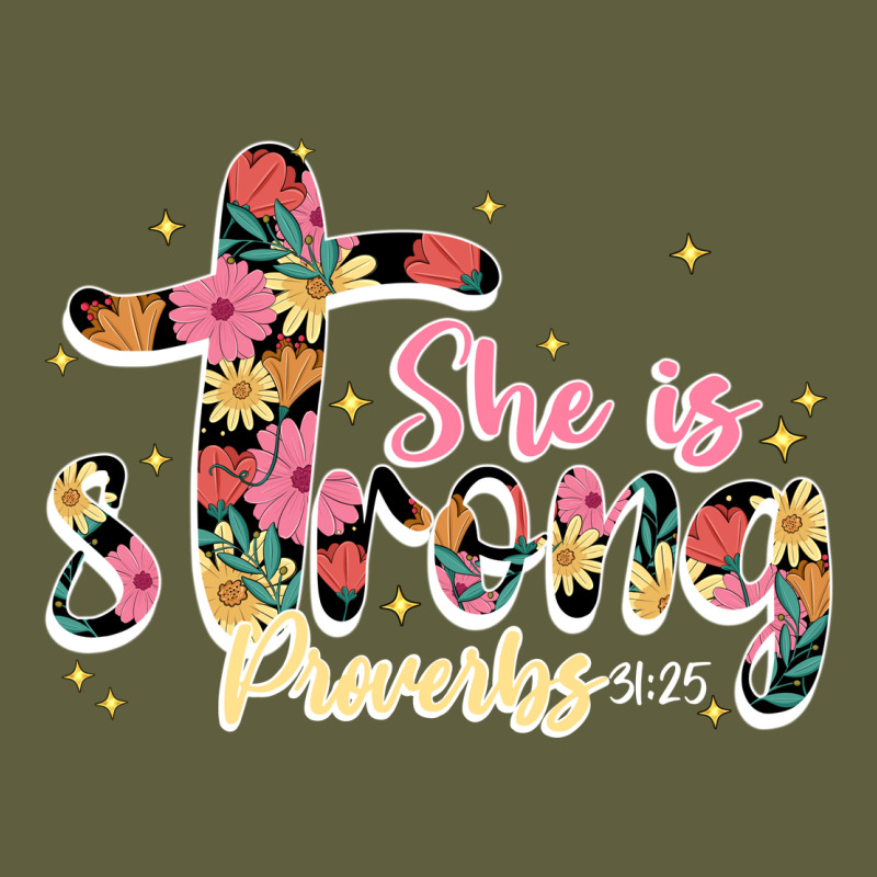 She Is Strong Proverbs 31 25 Vintage Tee by JahusDesignShop | Teevron