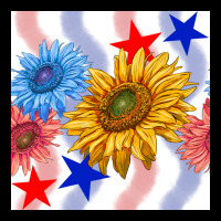 Patriotic Sunflowers Long Sleeve Tee | Teevron
