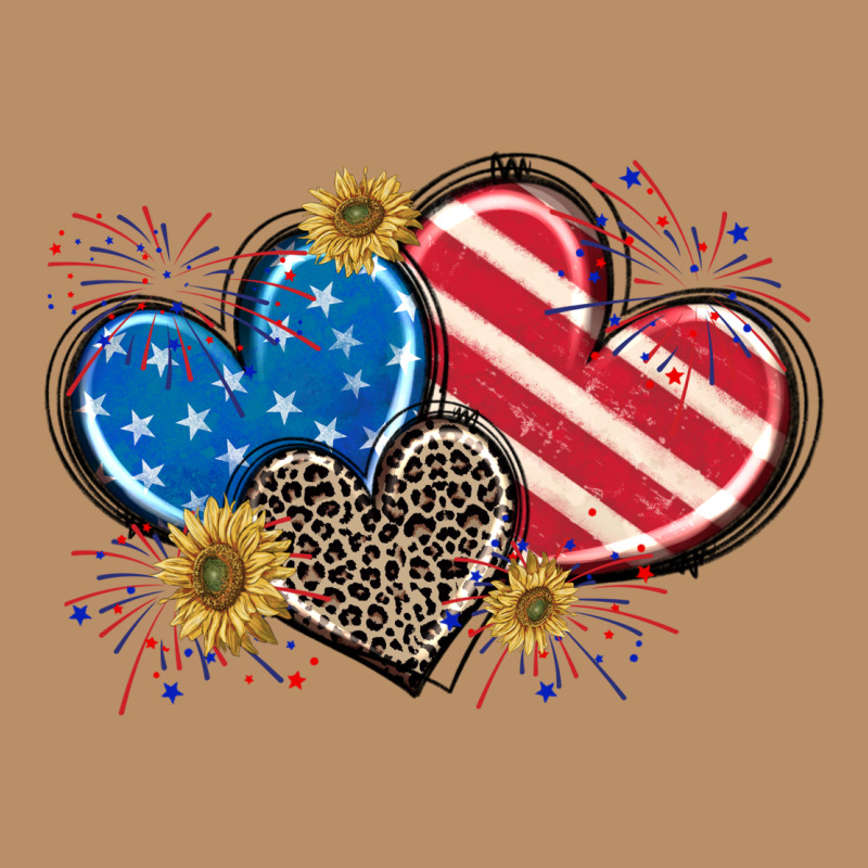 American Flag Heart Vintage Hoodie by CowGirlArtShop | Teevron
