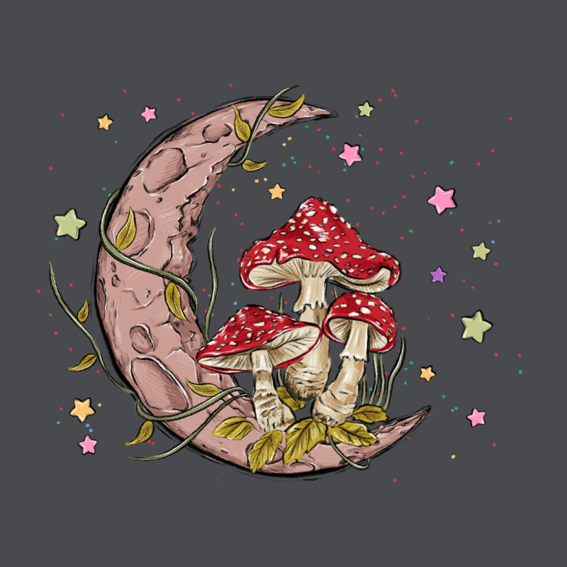 Moon And Mushrooms Zipper Hoodie by MaliasSmallBusiness | Teevron