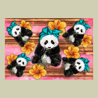 Baby Panda Flowers Heavy Core Tee | Teevron