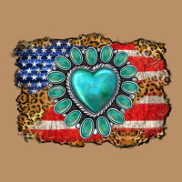 American Flag Leopard Turquoise Gemstone Vintage Hoodie | Teevron