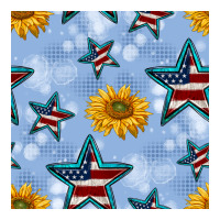 patriotic stars and sunflower | Teevron