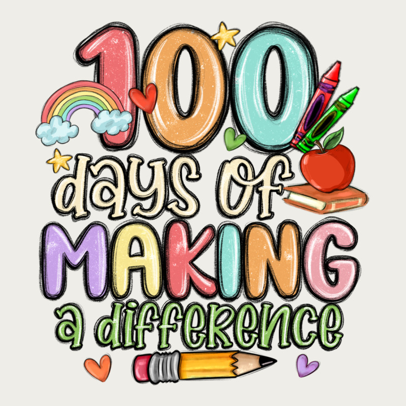 100 Days Of Making A Difference Zipper Hoodie by MaliasSmallBusiness | Teevron