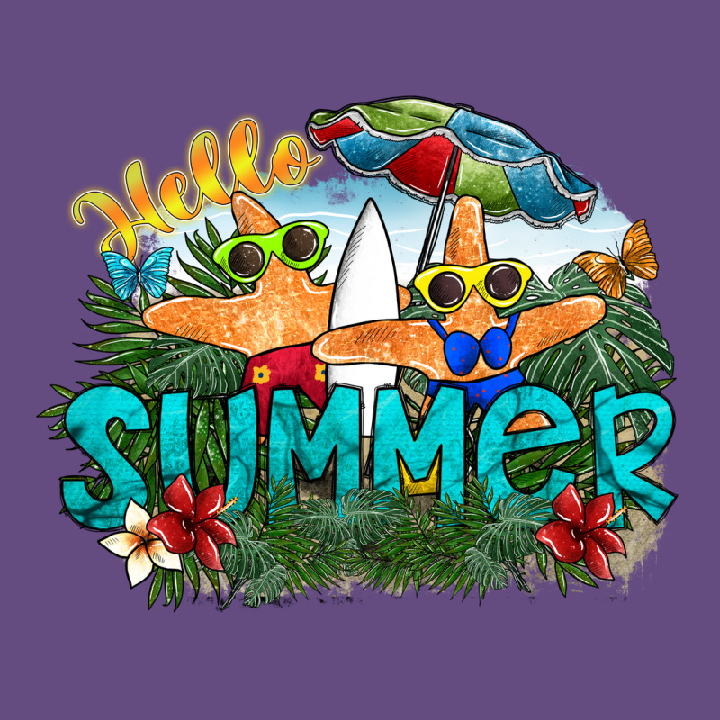 Hello Summer Vintage Hoodie by SublimationCraftShop | Teevron