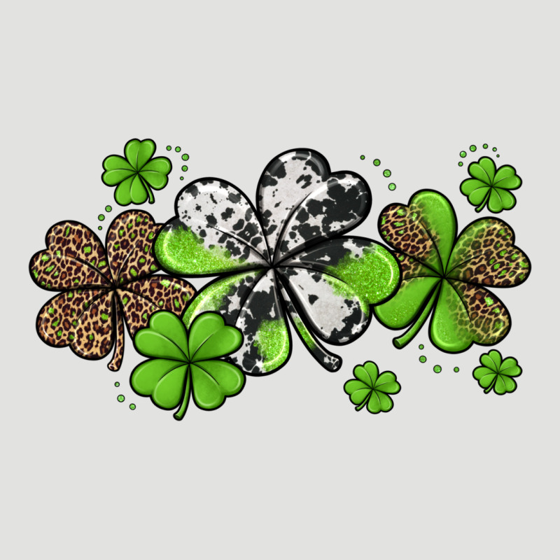 Western Cowhide Leopard Glitter Shamrocks Classic Tee by Jasminsmagicworld | Teevron