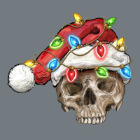 Christmas Skull With Santa Hat Heavyweight Sweatshirt | Teevron