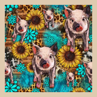 Cute Pig With Patches Seamless Pattern Heavyweight Sweatshirt | Teevron