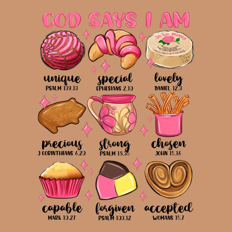 God Says I Am Mexican Pan Dulce Heavyweight Hoodie by MaliasSmallBusiness | Teevron