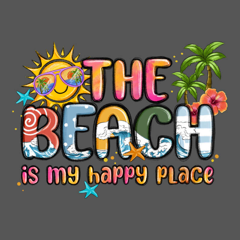 The Beach Is My Happy Place Zipper Hoodie by MaliasSmallBusiness | Teevron