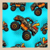 Monster Truck Pre Teen Seamless Pattern Heavyweight Sweatshirt | Teevron