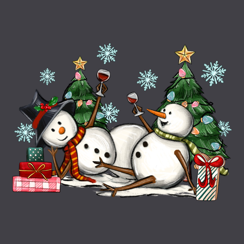 Christmas Snowmen With Wine Heavyweight Hoodie by MaliasSmallBusiness | Teevron