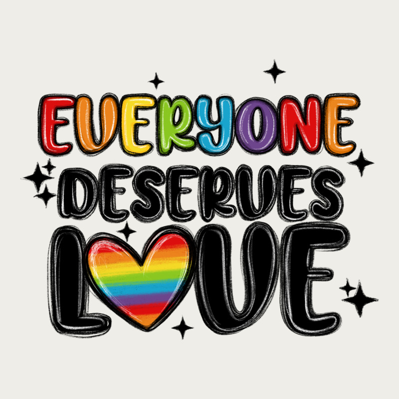 Everyone Deserves Love Zipper Hoodie by MaliasSmallBusiness | Teevron