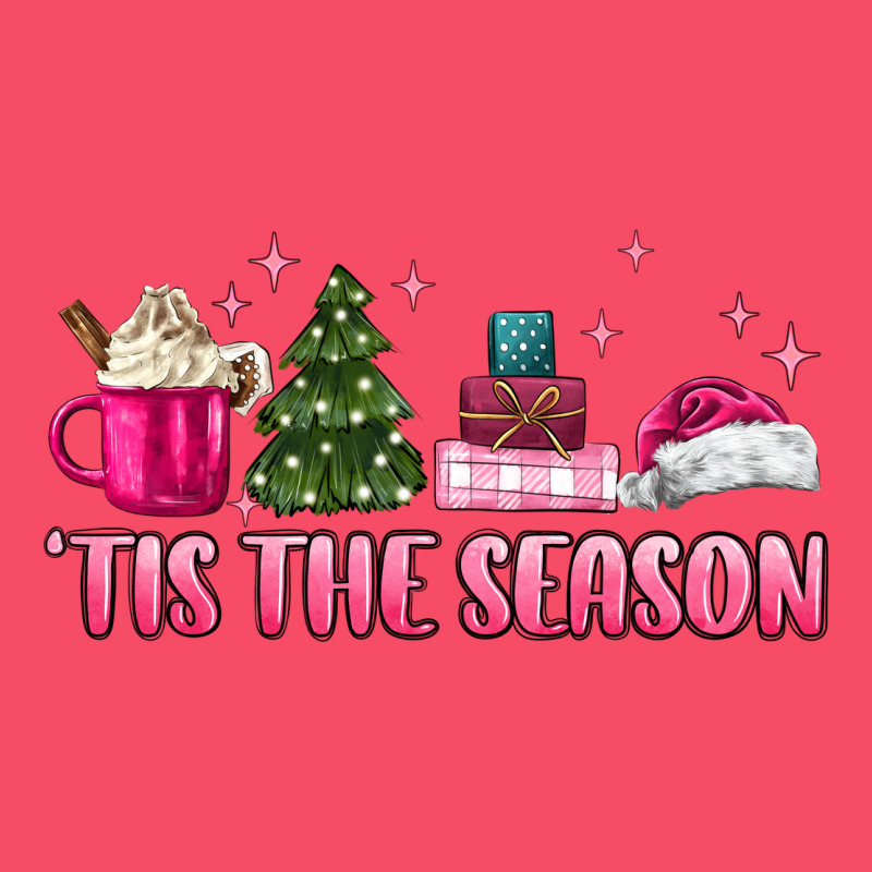 Tis The Season Pink Christmas Premium Sweatshirt by MaliasSmallBusiness | Teevron