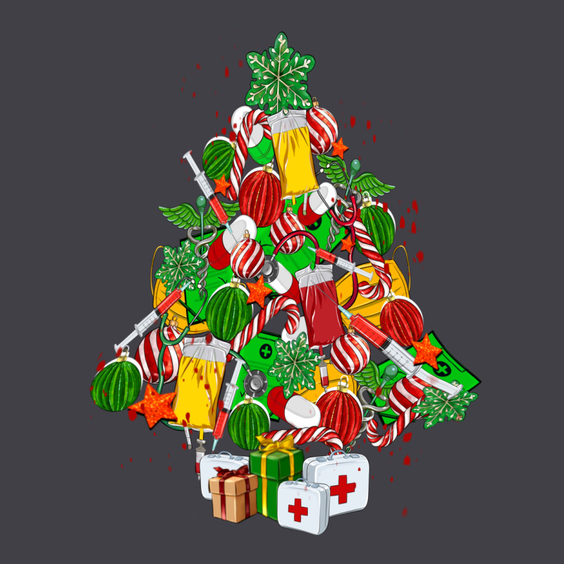 Nurse Christmas Tree Heavyweight Hoodie by MaliasSmallBusiness | Teevron
