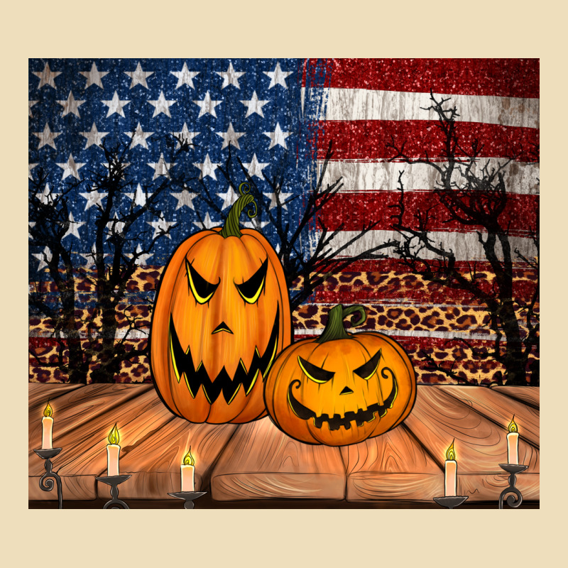 Halloween American Flag Tumbler Premium Hoodie by Jasminsmagicworld | Teevron