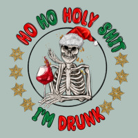 Ho Ho Holly Shit Skeleton Santa Heavyweight Hoodie | Teevron