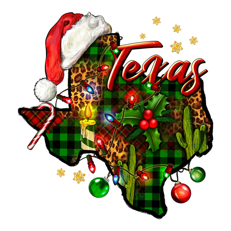 Christmas Texas Map Premium Sweatshirt by NancyCooperArtShop | Teevron