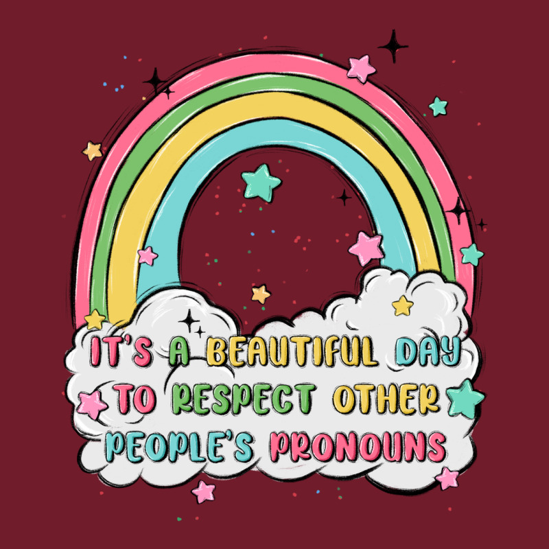 Beautiful Day To Respect Pronouns Zipper Hoodie by MaliasSmallBusiness | Teevron