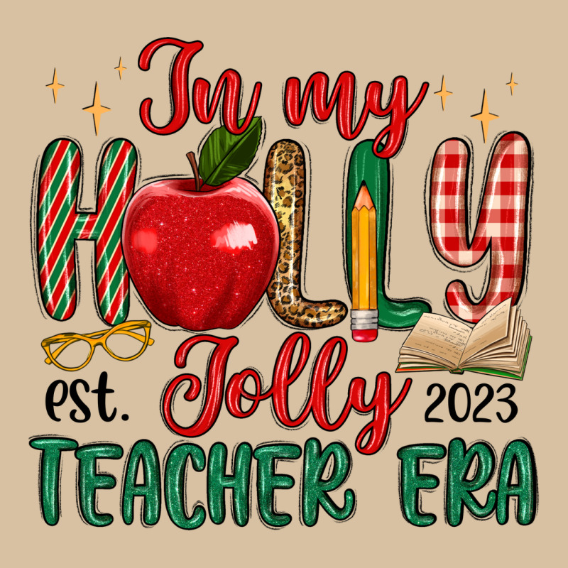 In My Holly Jolly Teacher Era Heavyweight Hoodie by MaliasSmallBusiness | Teevron