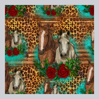 Horses With Roses Seamless Pattern Heavyweight Sweatshirt | Teevron