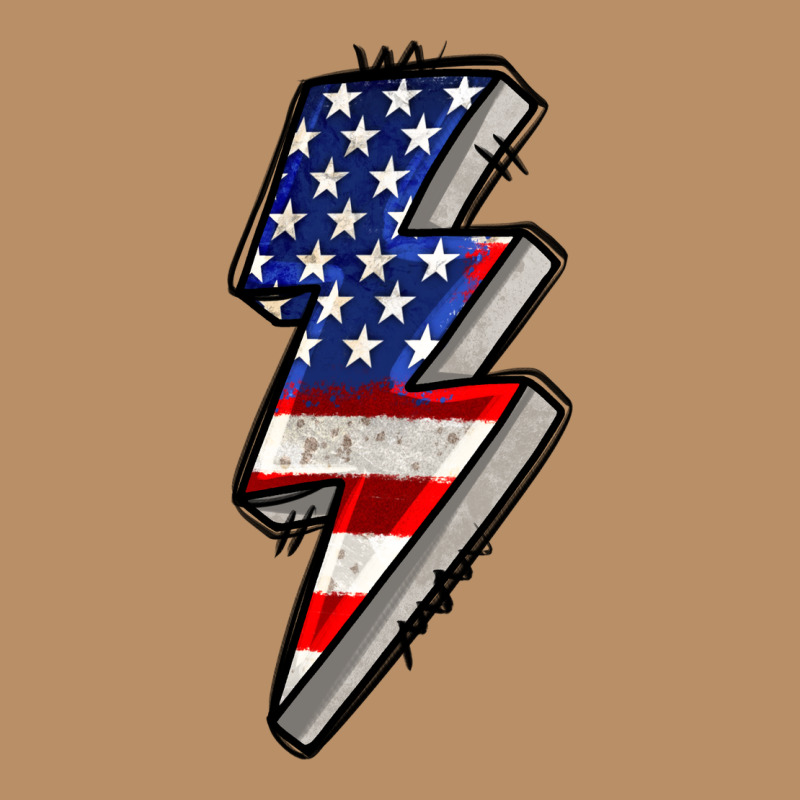 American Lightning Bold 4th Of July Vintage Hoodie by CowGirlArtShop | Teevron