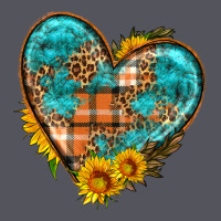 Fall Pattern Heart With Sunflower Vintage Hoodie | Teevron