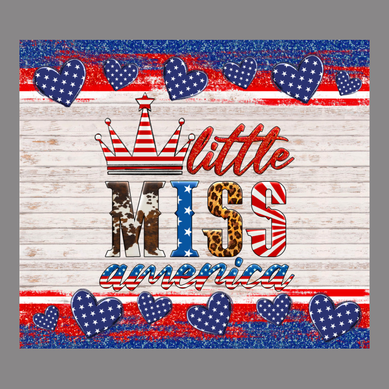 4th Of July Little Miss America Vintage Tee by HRA Design Shop | Teevron