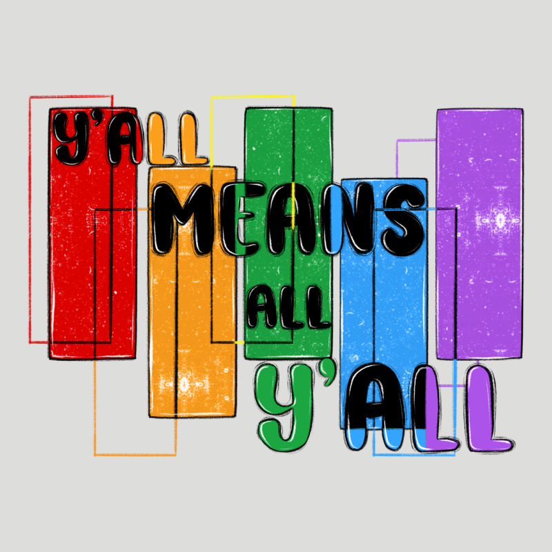 Y'all Means All Y'all Zipper Hoodie by MaliasSmallBusiness | Teevron